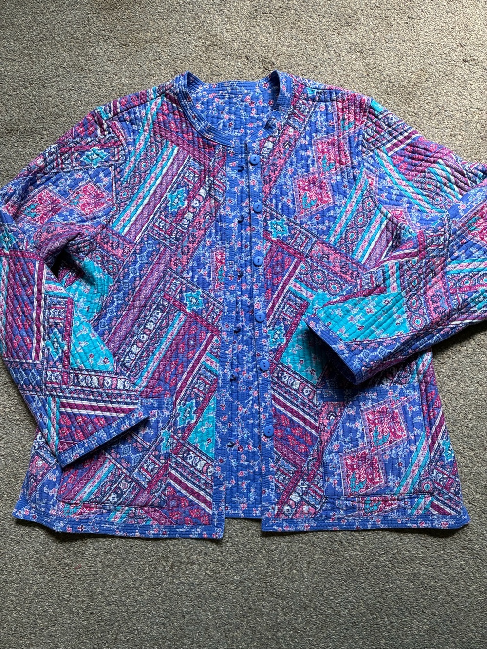 Reversible Quilted Jacket (no size, measures a Large)